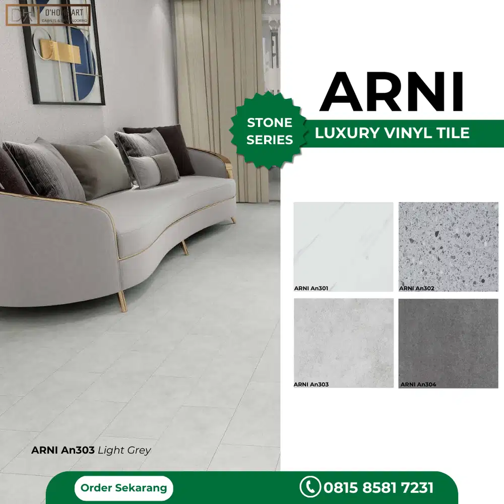 Lantai Vinyl Stone Tebal 2mm / Vinyl Tile Motif Terazzo / Vinyl Marmer