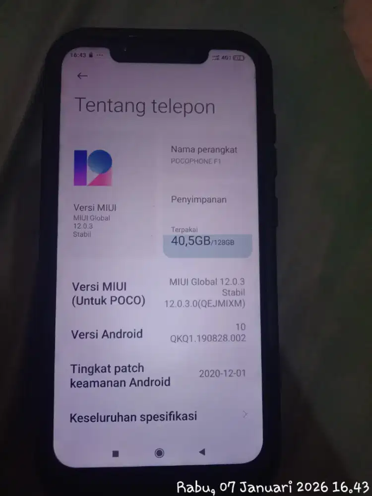 DI JUAL POCOPHONE F1 RAM 6/128GB KONDISI NORMAL NO KENDALA
