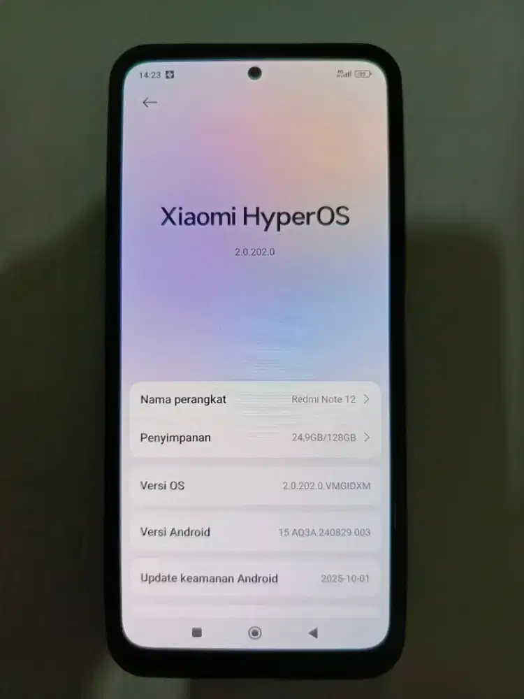 REDMI NOTE 12 6/128 BATANGAN HP SAJA