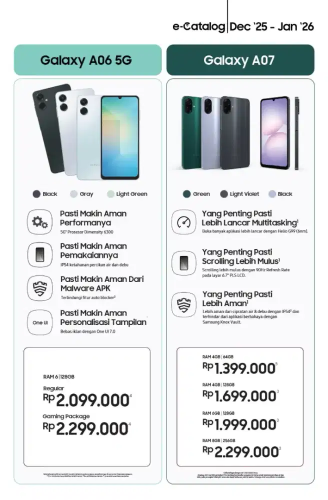 Samsung Galaxy A07 lte 4/64 GB Free Travel Adapter