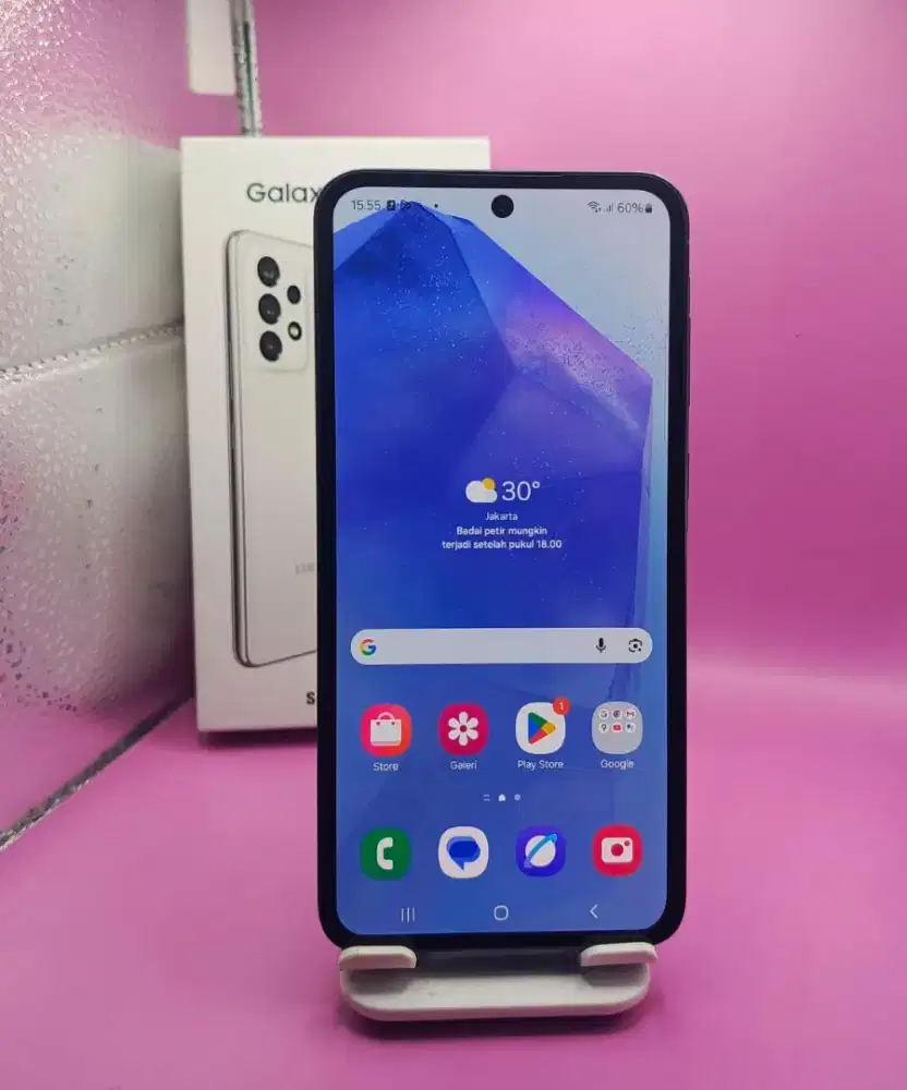 SAMSUNG A55 5G RAM 8/256GB ORIGINAL SEIN MULUS NOMINUS FULLSHET 

SUPE