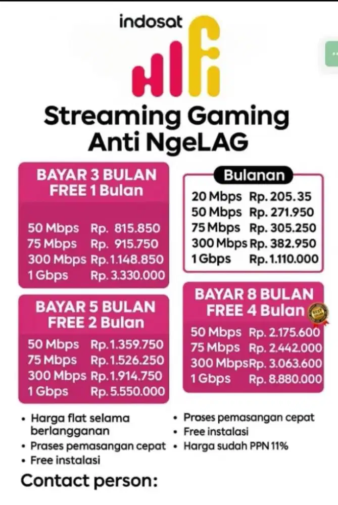 Internet Promo Indosat Hifi 2026
