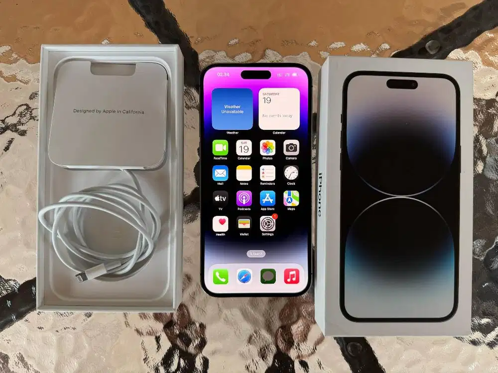 iPhone 14 Pro Max 256GB Dual SIM Fisik (ZA/A) Fulset IMEI Bea Cukai