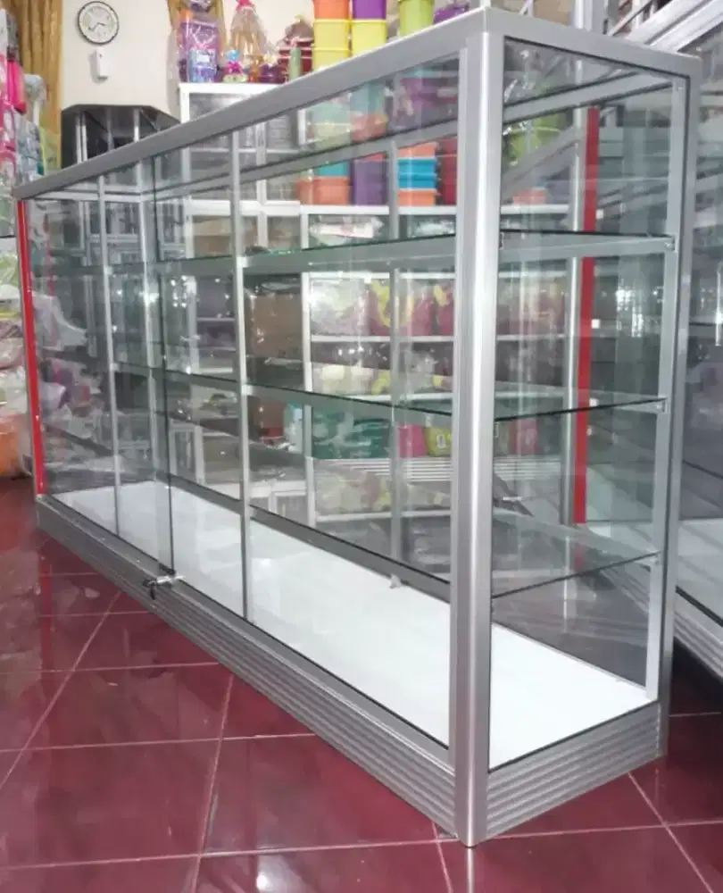 Di Jual Etalase 2M Baru || Kaca full 5mm