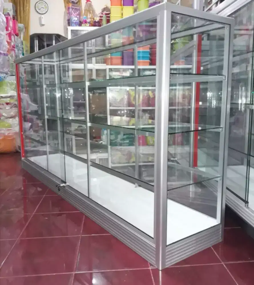Di jual Etalase 2M Siap Kirim || Kaca full 5mm