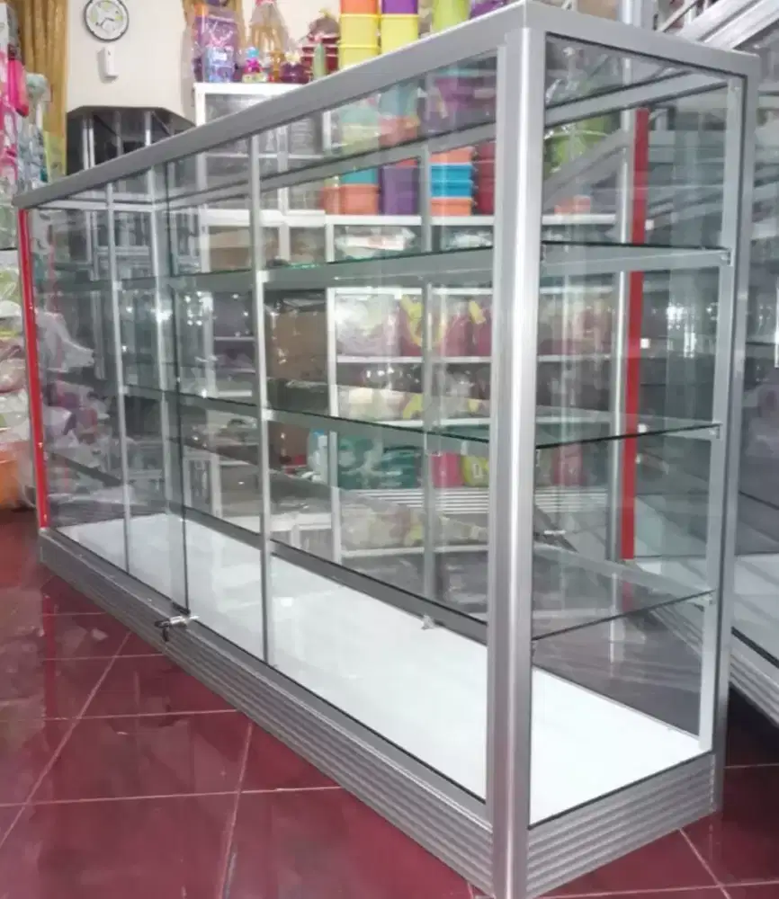 Di jual Etalase 2M Untuk Usaha || Kaca full 5mm