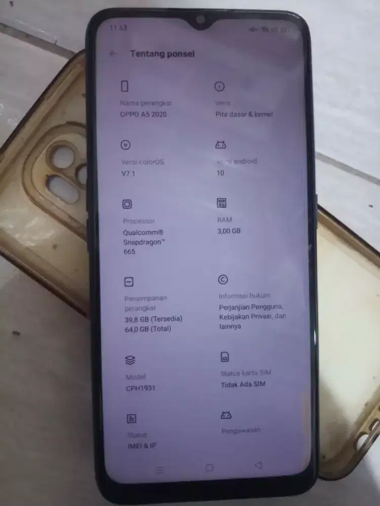 OPPO A52020 3/64 ORIAN BUKAN REFUBISH