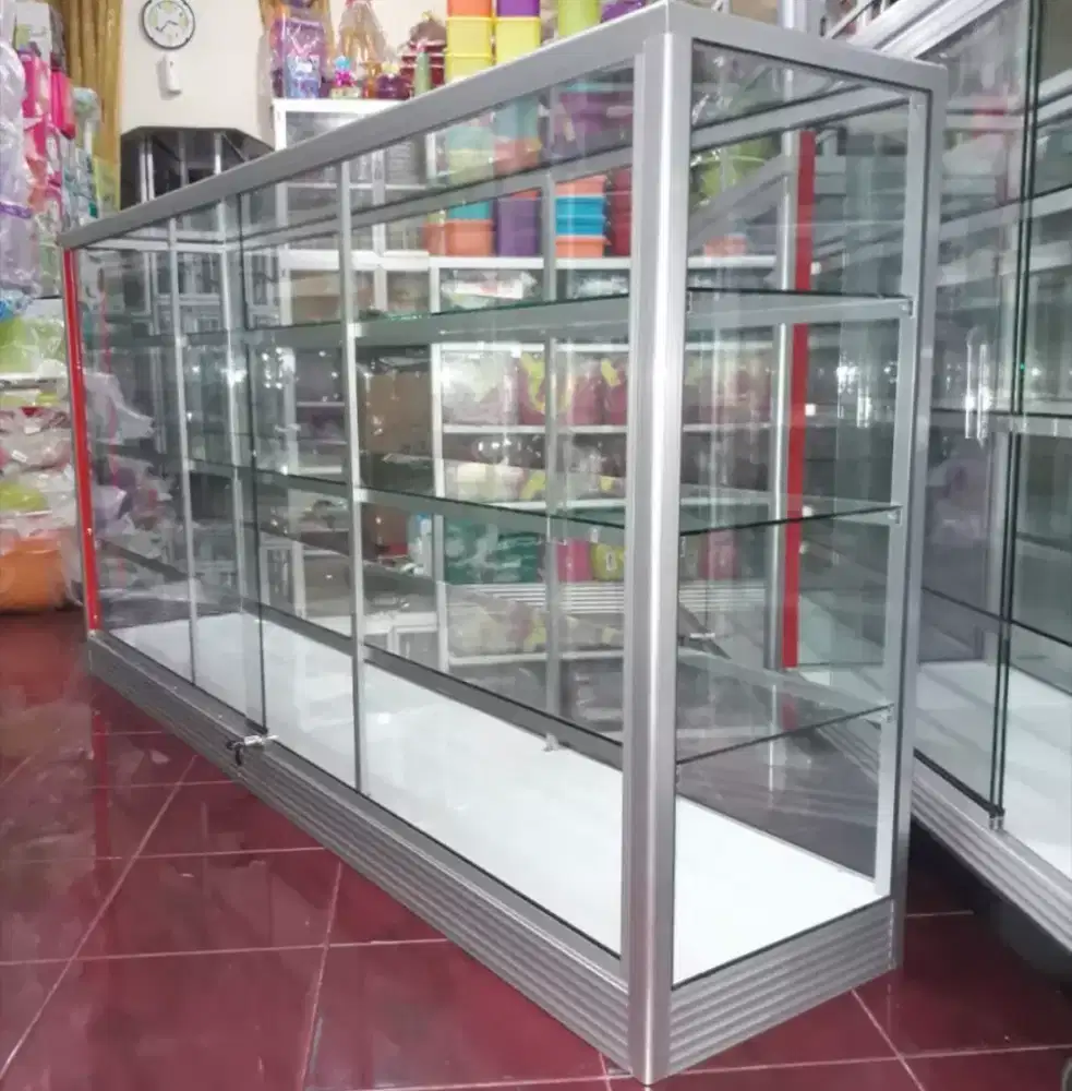 Di Jual Etalase 2M Perlengkapan Usaha || Kaca full 5mm