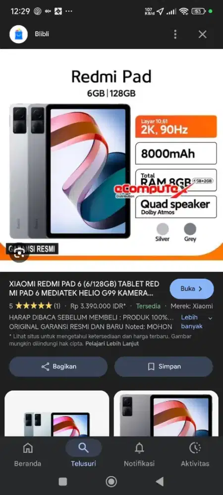Redmi pad gen 1