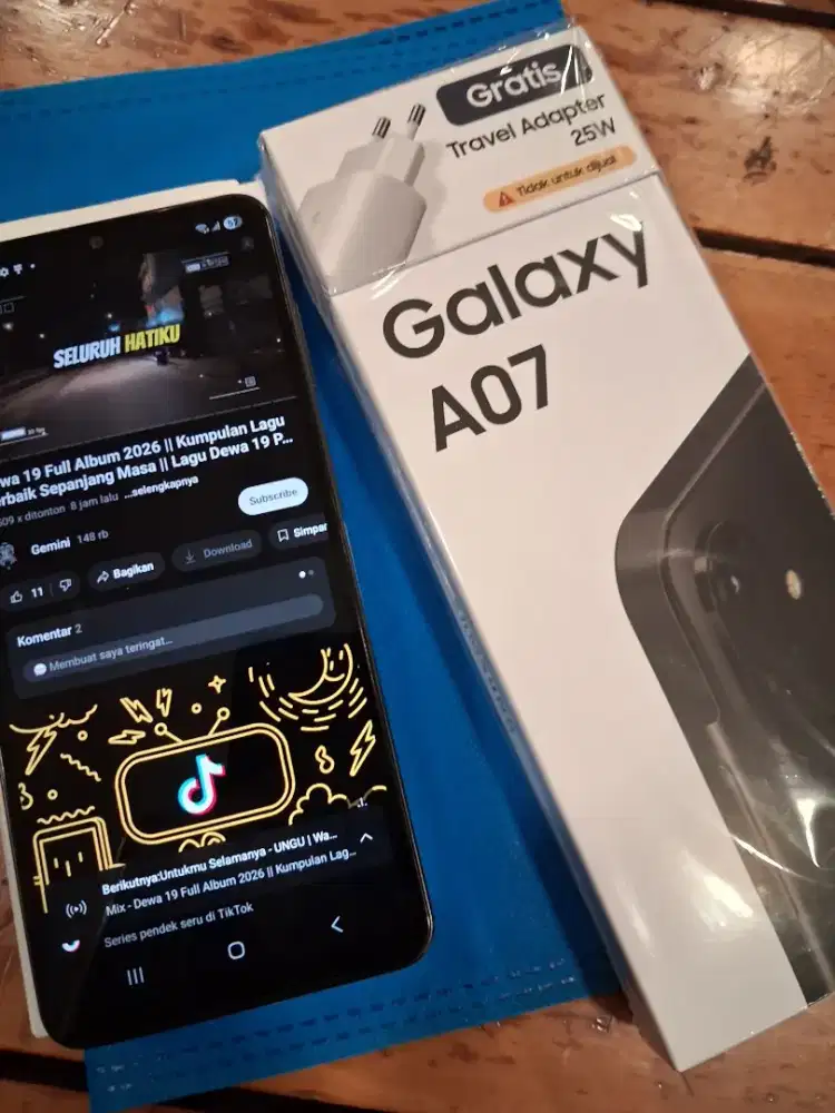 Samsung Galaxy A07 lte 4/64 GB Free Travel Adapter