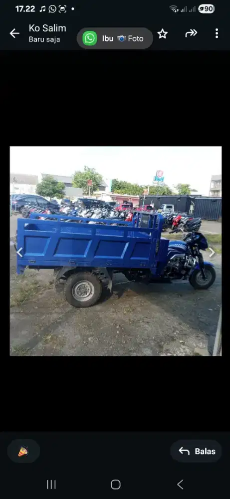 Viar 3 roda cc 300 tahun 2025 warna biru Gres