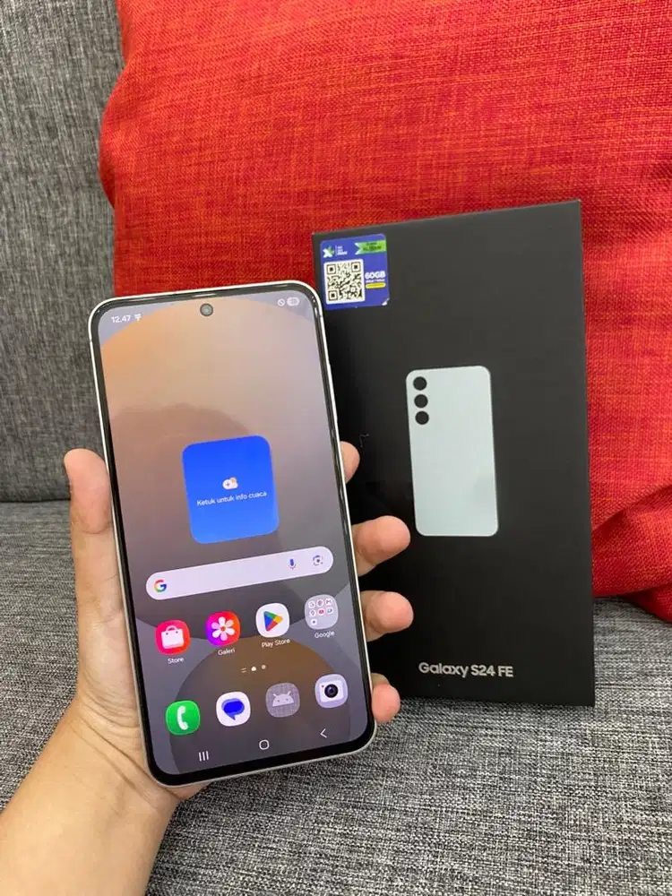 Samsung S24 FE 8/256 Fulset ori resmi sein no minus