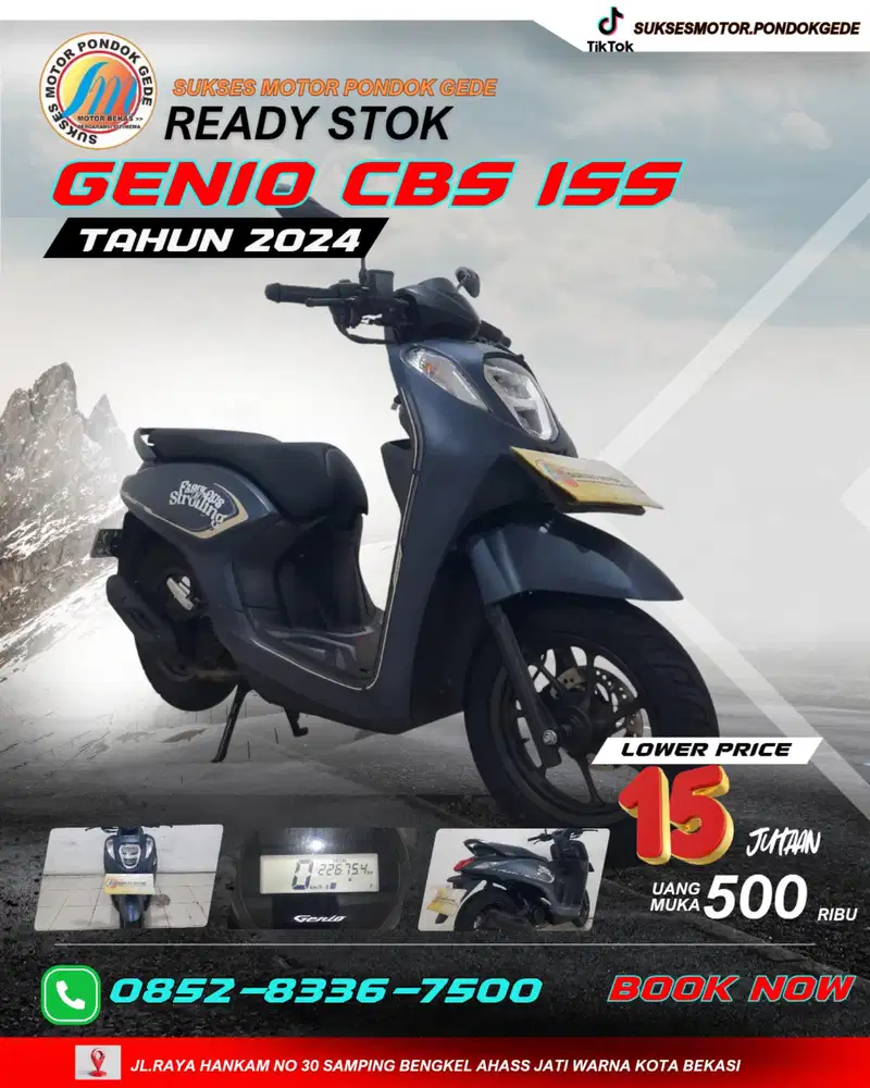 HONDA GENIO CBS ISS TAHUN 2024 DP MULAI 500 RIBU