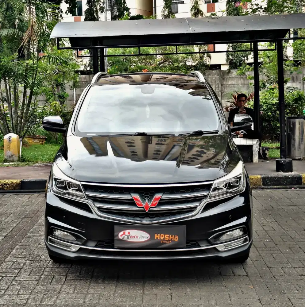 KM LOW DP 15jt WULING CORTEZ TURBO LT LUX AMT 1.8cc 2018 SUNROOF HITAM