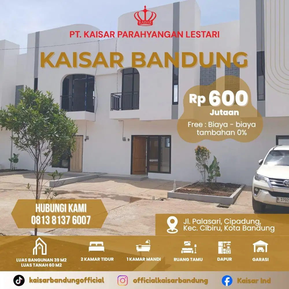 Di Jual Rumah Mewah 2 Lantai Harga 600 Jutaan
