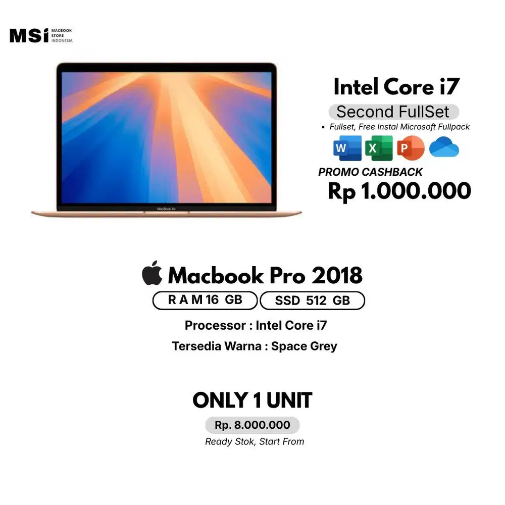 MACBOOK PRO 2018 RAM 16/512GB