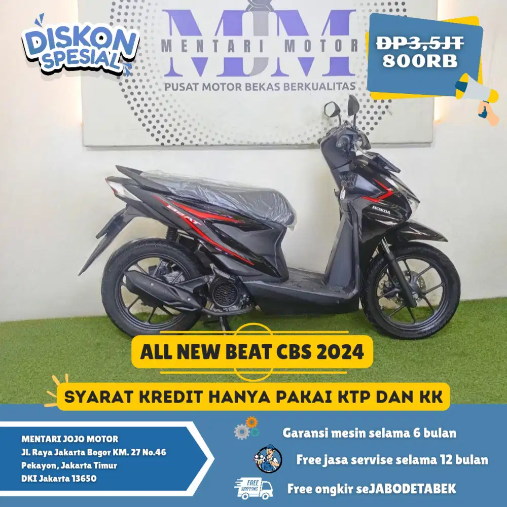 BEAT CBS 2024 DP 800K SYARAT KTP KK CASH KREDIT