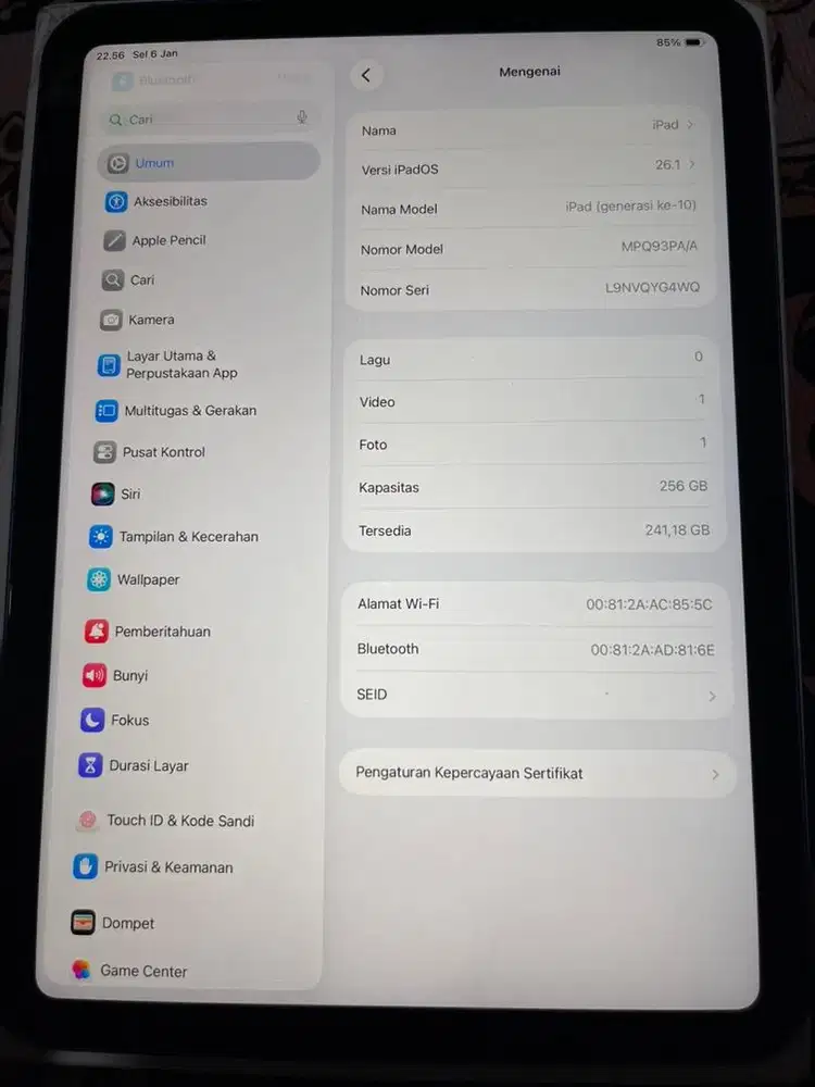 Ipad Gen 10 256gb IBOX