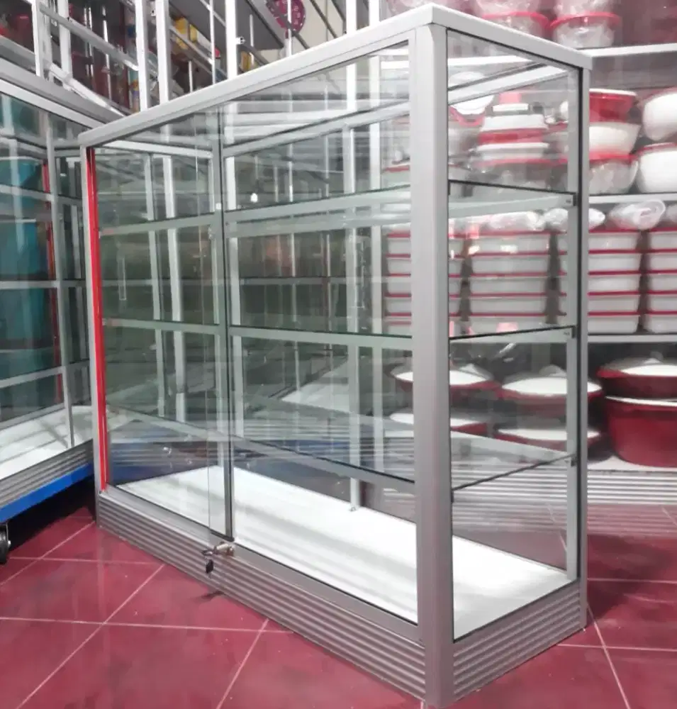 Etalase Kaca & Aluminium 1,2Mx1M