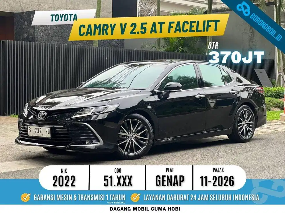 LOW KM TOYOTA ALL NEW CAMRY V 2.5 AT FACELIFT 2022