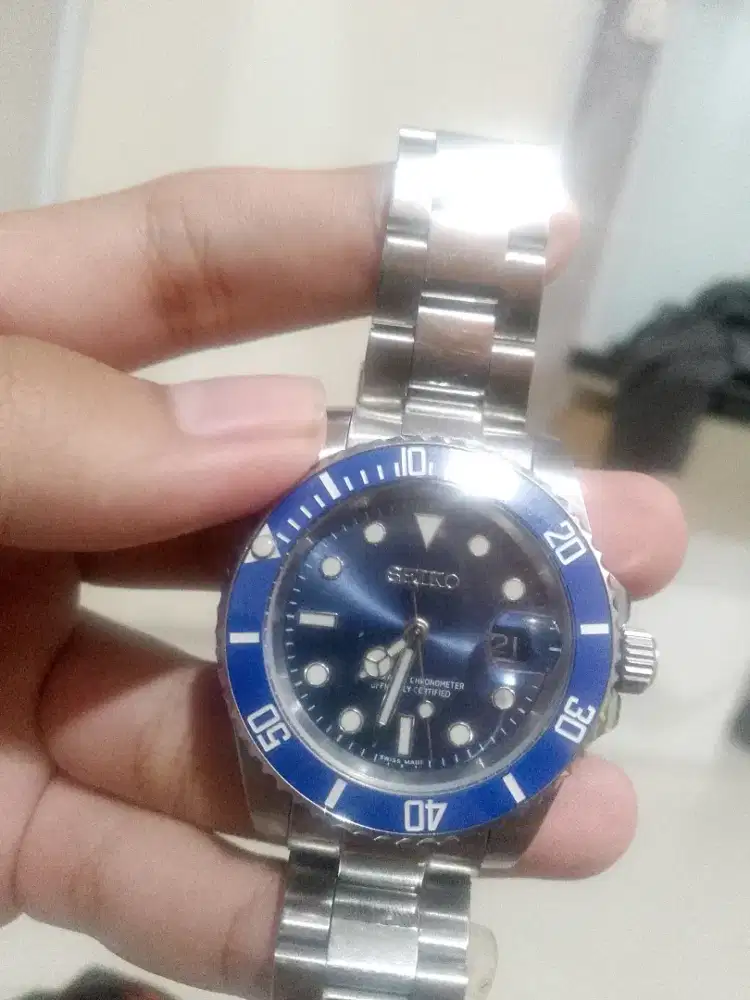 SeikoMod Submarine Blue Dial