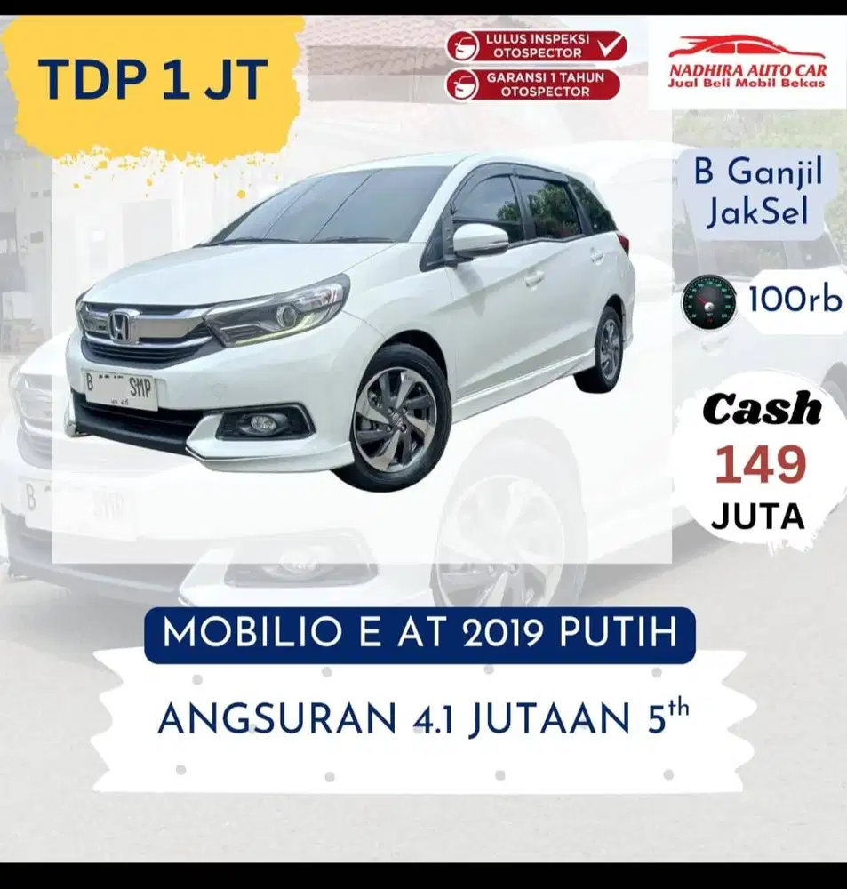Promo TDP Mobilio E AT 2019 Putih
