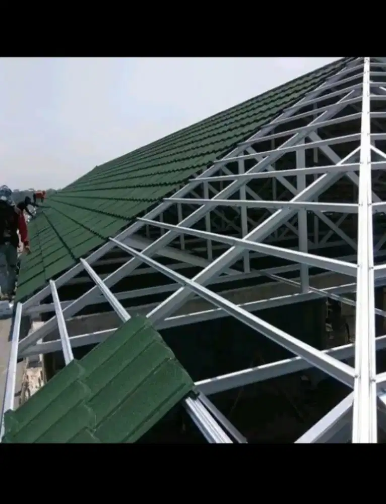 rangka baja ringan atap sepandek