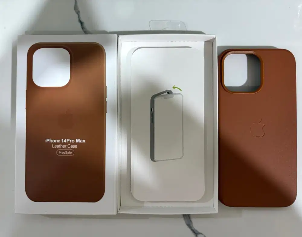 Iphone 14 Pro Max Leather Case - Brown