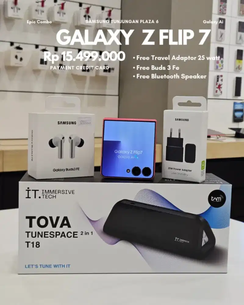 Samsung Zflip 7 Promo epic Combo Payment Credit Card