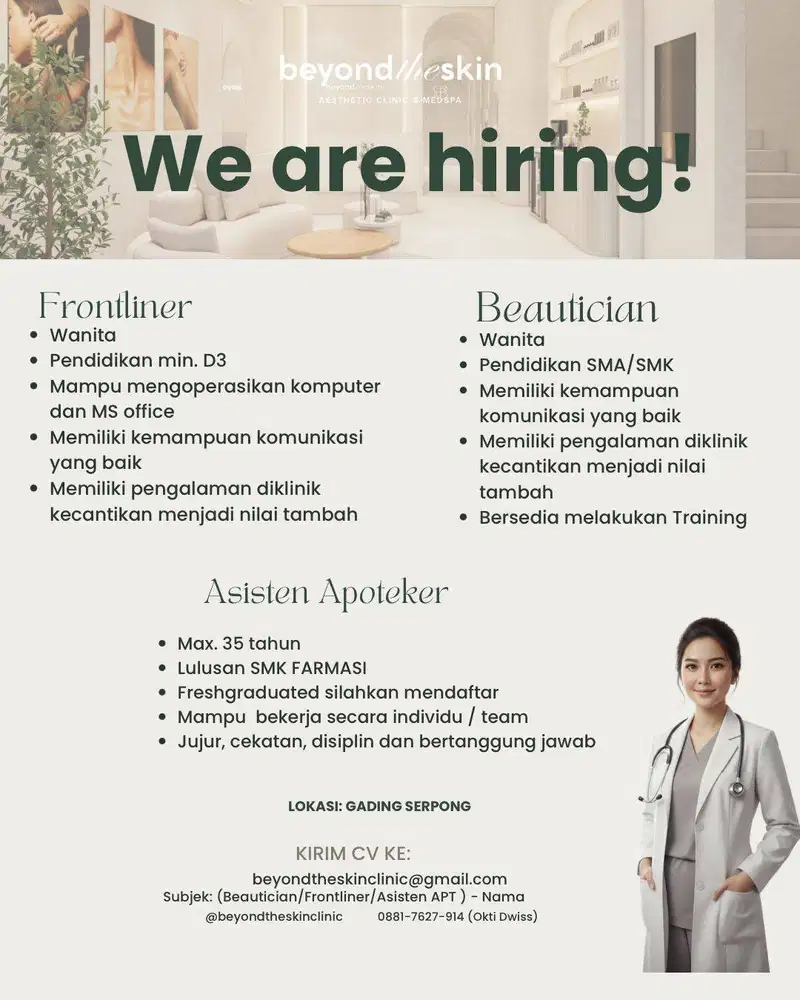 WE ARE HIRING !!