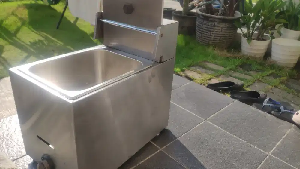 Kompor gas deep fryer merk crown