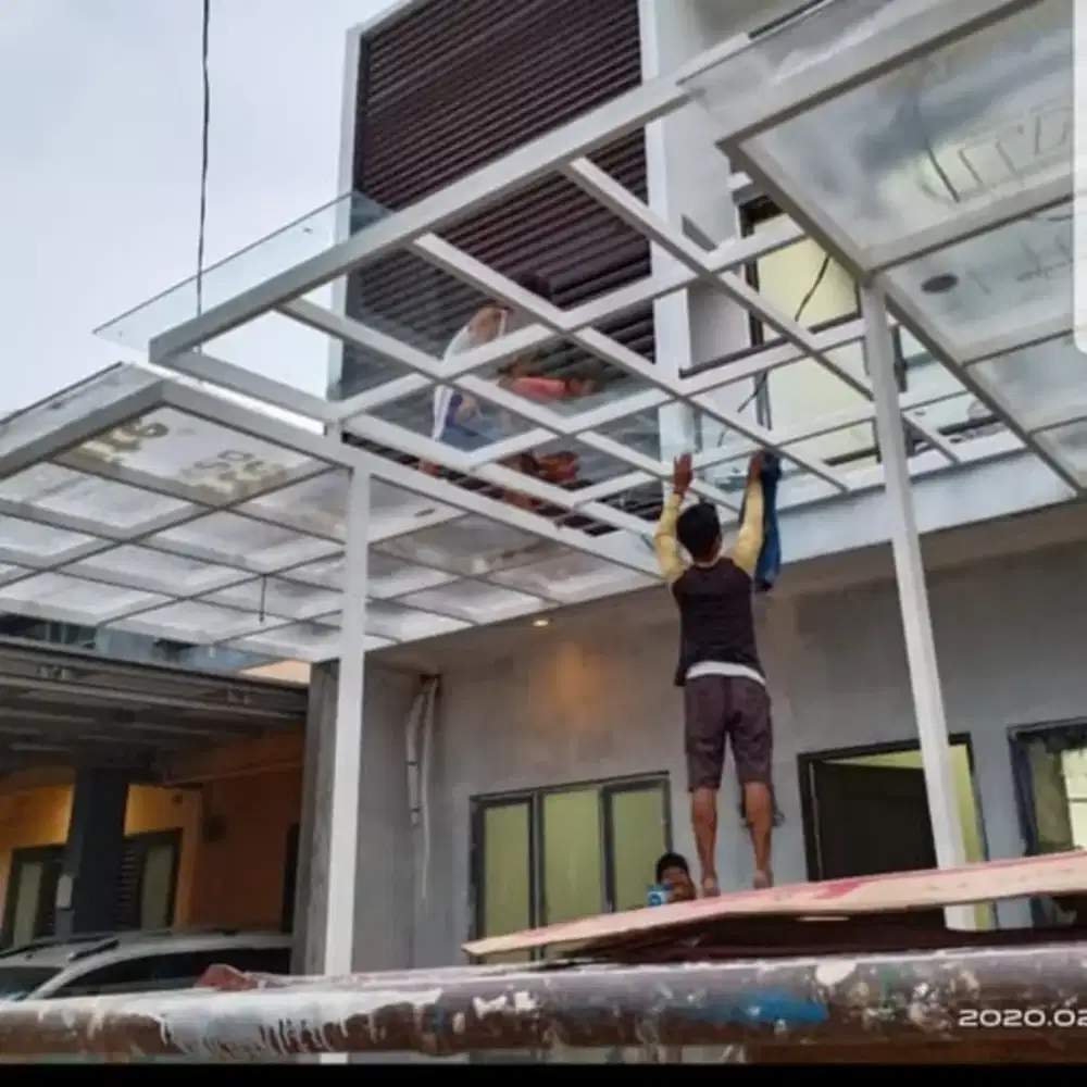 Kanopi atap alderon besi hollo termurah berkualitas