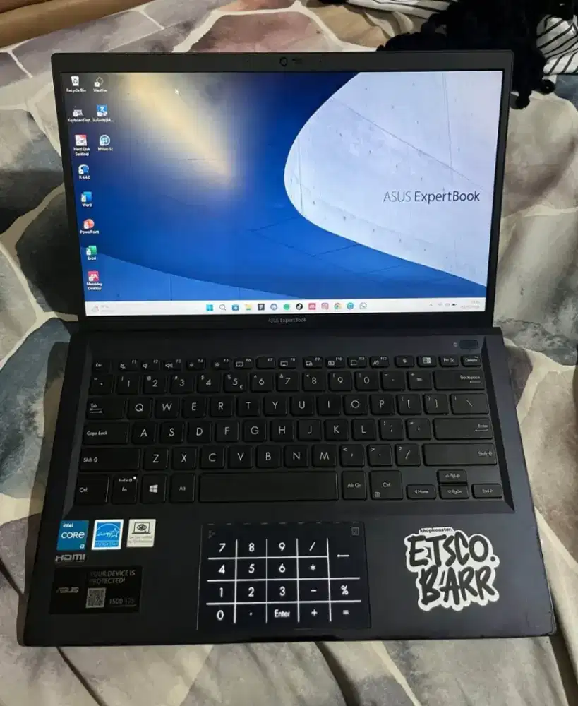 Laptop asus Expert book Core i3-1115G4 Ram 4/256GB Mulus normal