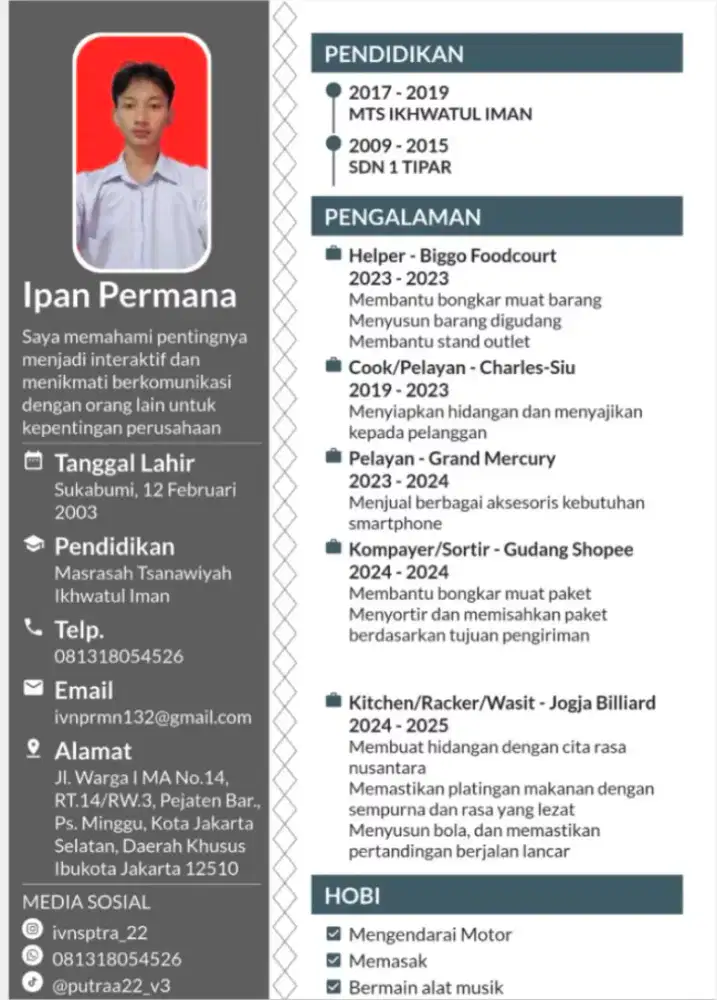 mencari pekerjaan tetap