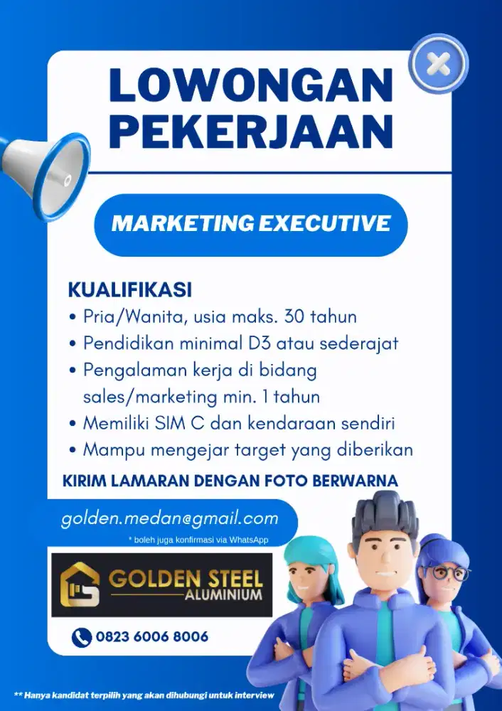 Lowongan Kerja Marketing Executive