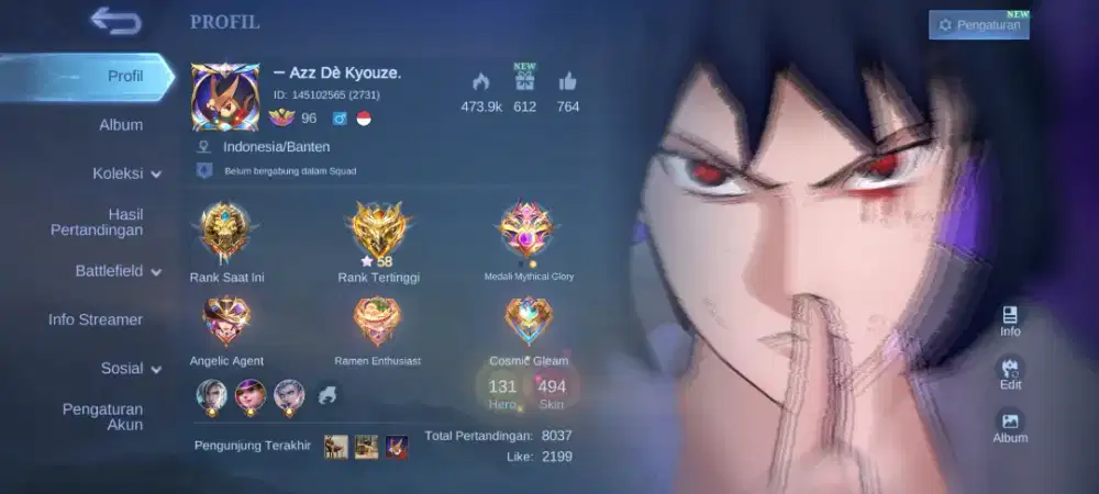 AKUN ML SULTAN SAFE 100%