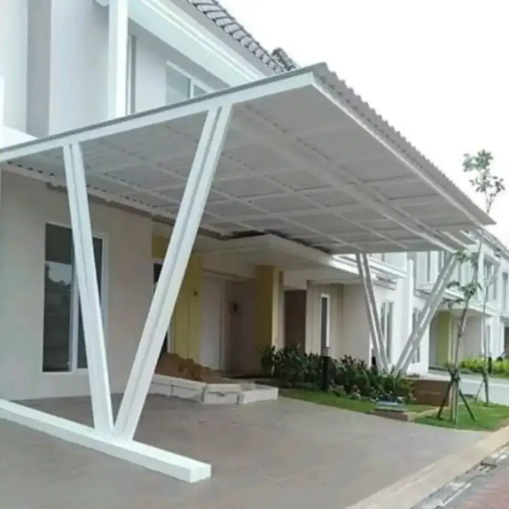 pagar grc serat kayu model elegan moderen