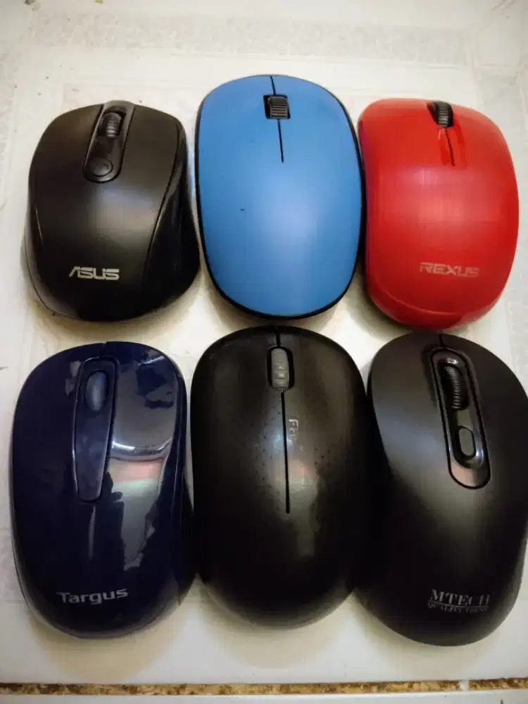 6 mouse wireless bekas murah aja