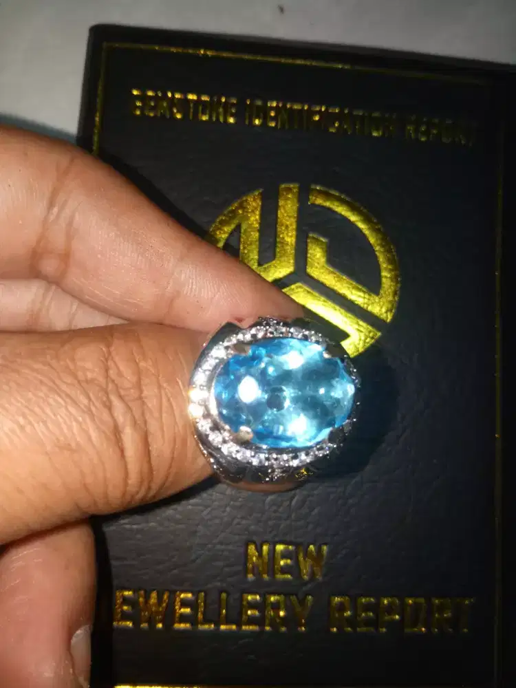 Cincin topaz blue london cakep plus memo