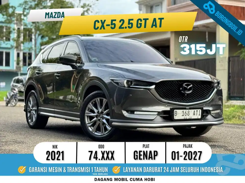 Mazda CX5 2.5 GT matic A/T 2021 Machine Gray Metalik