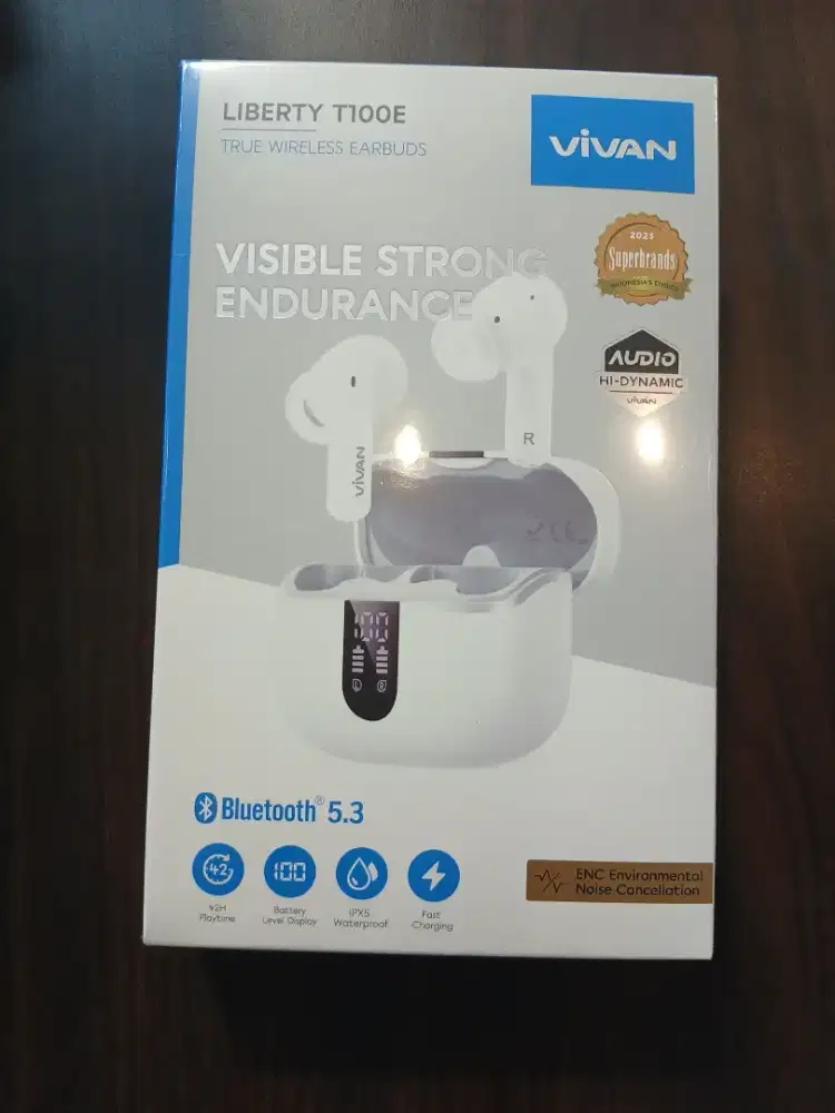 VIVAN Liberty T100E TWS Earphone Headset Headphone Bluetooth 5.3