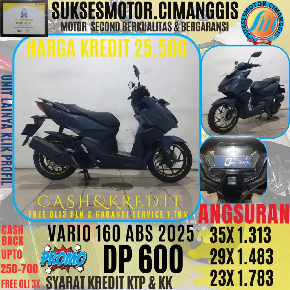DP 600 VARIO 160 ABS CASHBACK UPTO 700 RIBU FREE OLI3BLN