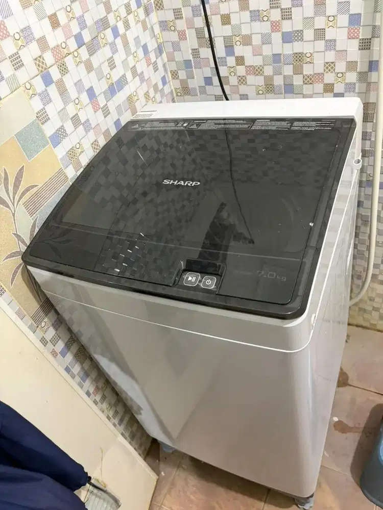 Mesin cuci top loading sharp ESM-7000p 7kg