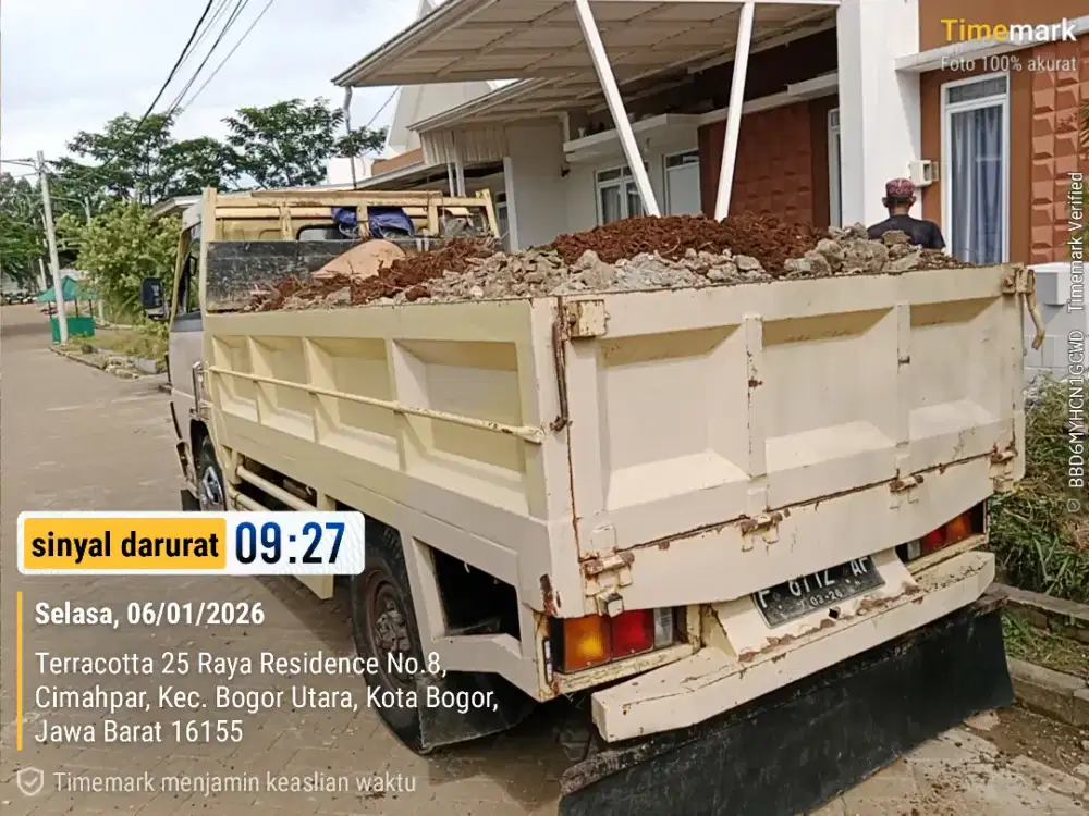 Jasa angkut/buang puing, sampah projek, pindahan rumah dll.