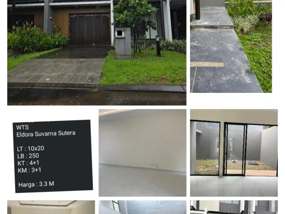 Dijual rumah eldora suvarna sutera mewah ada kolam dan besar siap huni