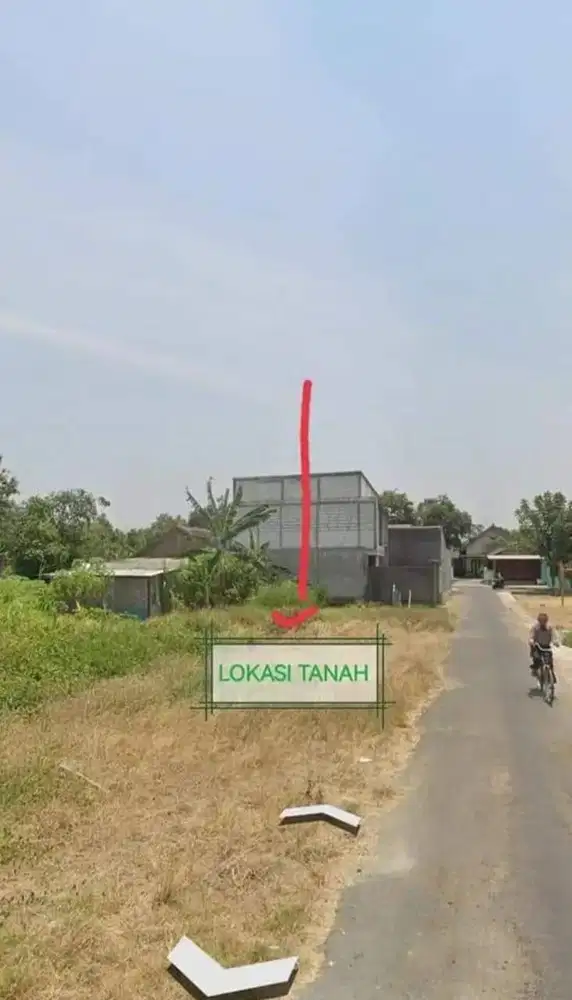 Dijual tanah kavling luas 104 (8x13) mancasan baki Sukoharjo (BU)