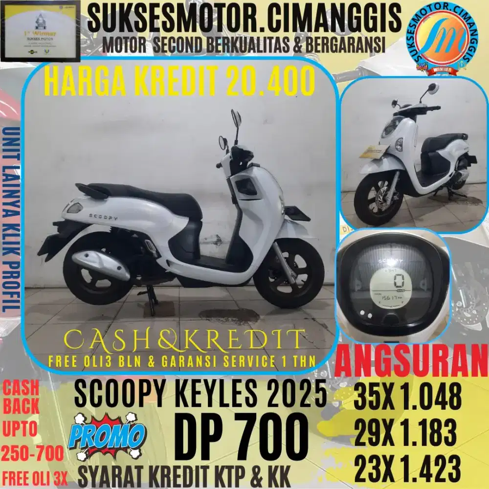 DP 700 NEW SCOOPY KEYLES CASHBACK UPTO 700 RIBU FREE OLI3BLN