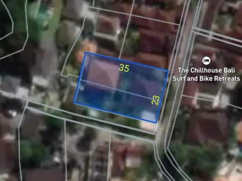 tanah sewa premium batubolong Canggu cocok untuk villa