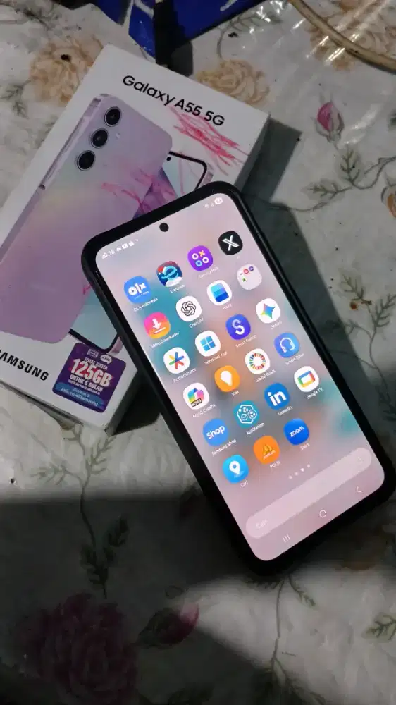 SAMSUNG A55 5G model Ram 12 internal 256GB