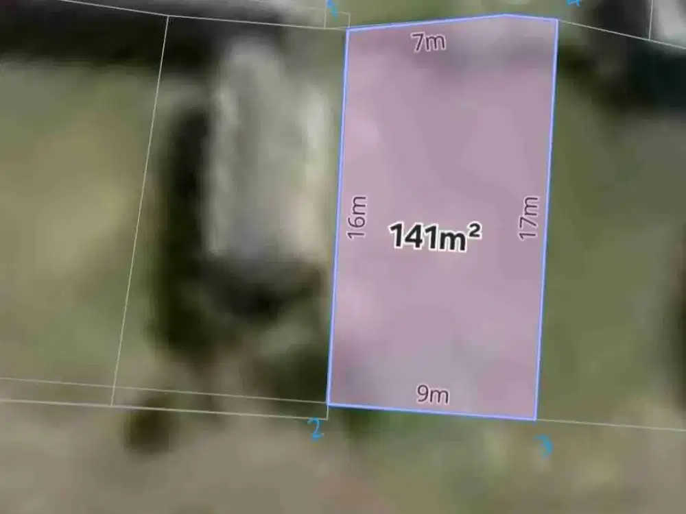 Tanah zona pariwisata dekat pantai Rangkan Bali